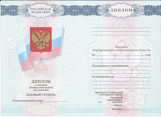 Диплом швеи 2007-2010 года